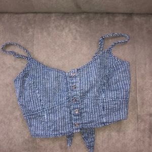 Adorable sailor crop top